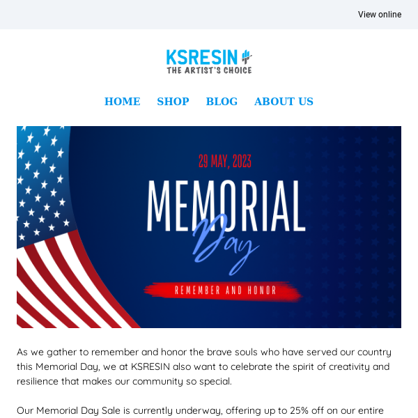 Memorial Day: Honor with Creativity