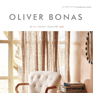 Oliver Bonas, have you seen our latest homeware arrivals?​