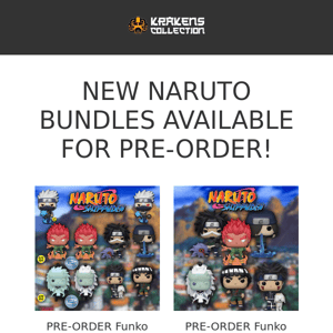 NARUTO BUNDLES NOW AVAILABLE FOR PRE-ORDER!
