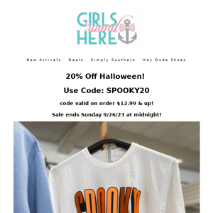 41 Days until Halloween! Shop now and Save Big!