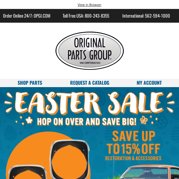 HUGE Savings during our Easter Sale!