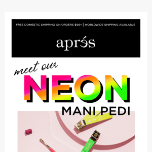 Neon ManiPedi to light up your summer!