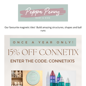 Take a MASSIVE 15% off Connetix Tiles - once a year sale!