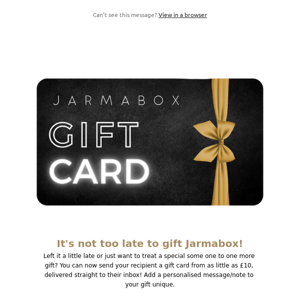Last minute e-gift cards