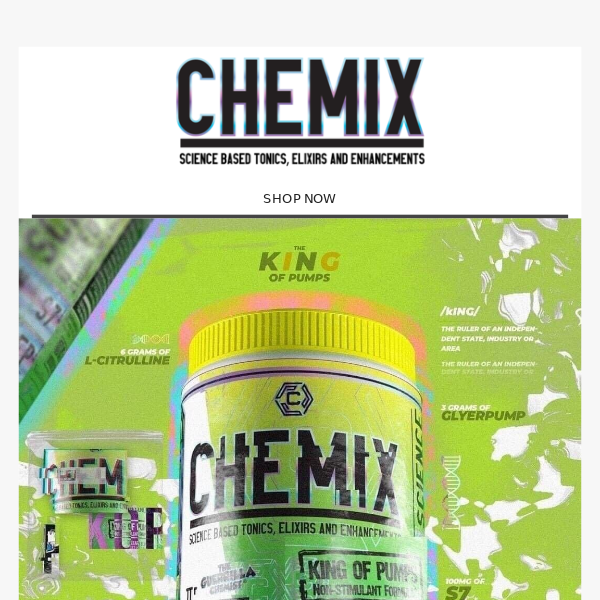 Want A Massive Pump? Try Out King Of Pumps..... - Chemix Lifestyle