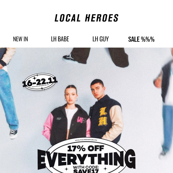 17% OFF EVERYTHING (with code only)