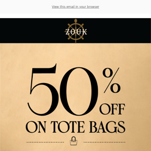 Special Price Offer, 50% OFF on Tote Bags