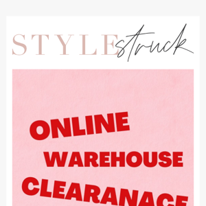 ONLINE WAREHOUSE SALE | UP TO 70% OFF 🔥