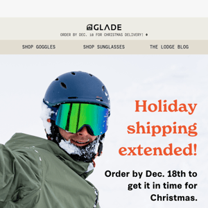 Holiday Shipping Extended! 🎁