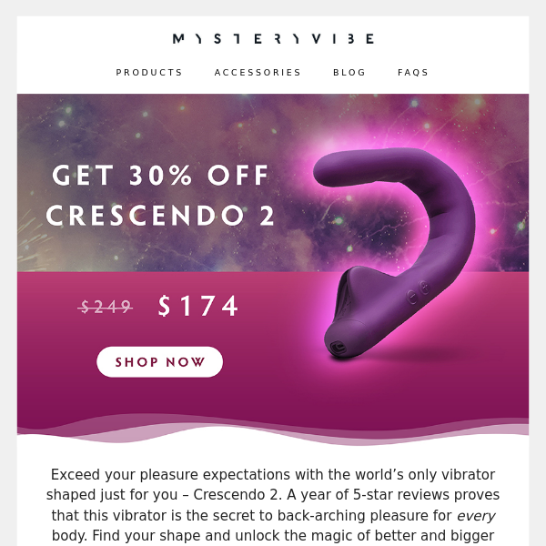 Crescendo 2: “The Best Sex Toy For Men & Women” - Mystery Vibe