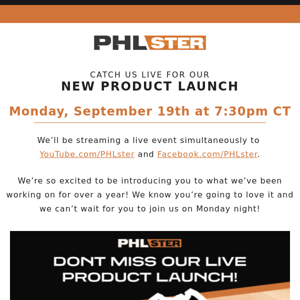 🚨 Don't Miss Out On Our LIVE Product Launch! Phlster Holsters
