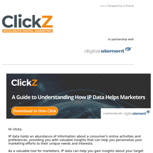 ClickZ, unleash the benefits of IP data: Transform your marketing strategy