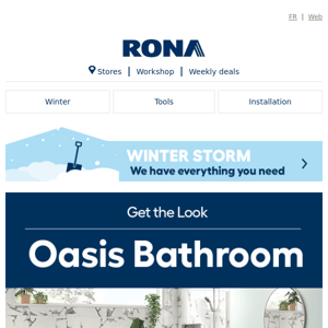 Get the look: Oasis bathroom