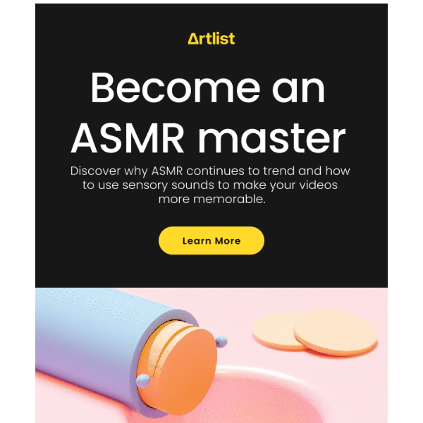 Artlist.io, how to use ASMR in your marketing videos