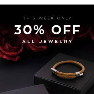 last chance for 30% off all jewelry