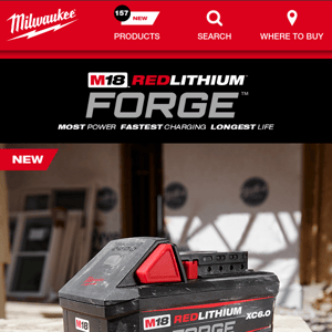 NEW! M18™ REDLITHIUM™ FORGE™ & M18™ SUPER CHARGER