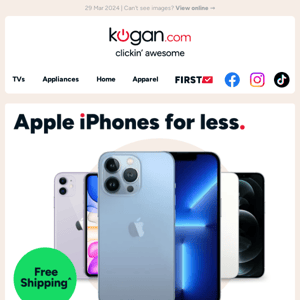 Free Shipping on iPhone & Android smartphones