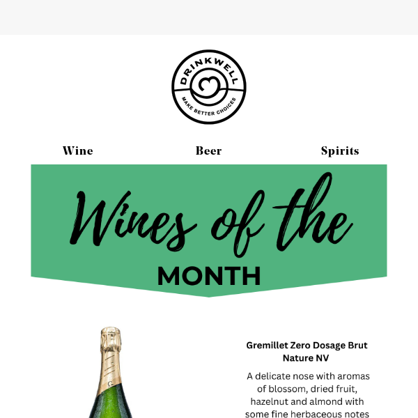 Check out this month's favourites DrinkWell