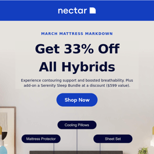 Final Hours: 33% off all Nectar Hybrids❗