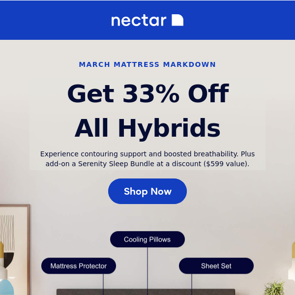 Final Hours: 33% off all Nectar Hybrids❗