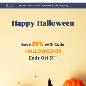 Halloween 20% OFF Treats: Disappearing in Last 24 Hours