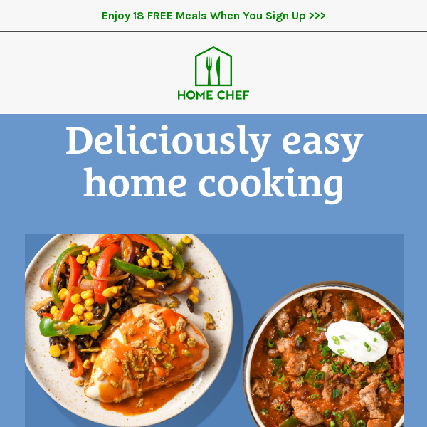 ❄️Stay warm with easy, home-cooked meals from Home Chef