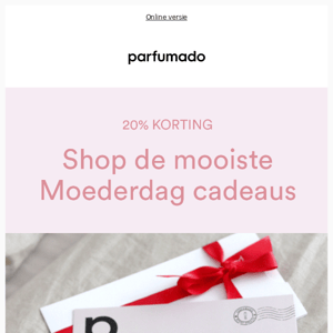 🎁 20% korting op alle Moederdag cadeaus