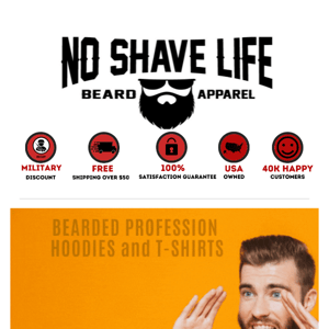 4 NEW Bearded Jobs - Limited EditionDesigns - 10% OFF NOW!