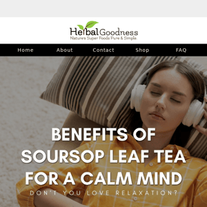 Unlock Health Benefits this month with Soursop Leaf Tea 🌱