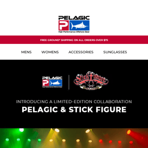 NEW ARRIVAL! Pelagic X Stick Figure Collection