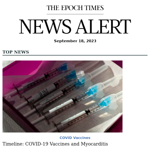 Timeline: COVID-19 Vaccines and Myocarditis