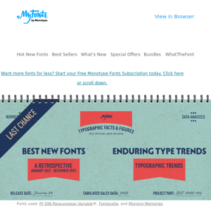Time is running out: Best of 2022 & Type Trends