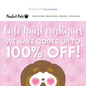 The code hunt continues! Will you get your next order FREE? 😱💝