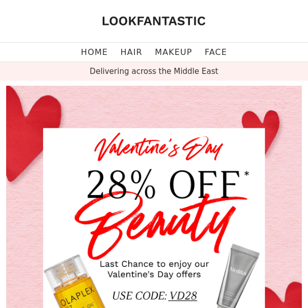 28% Off ❤️ Valentine's Day Sale