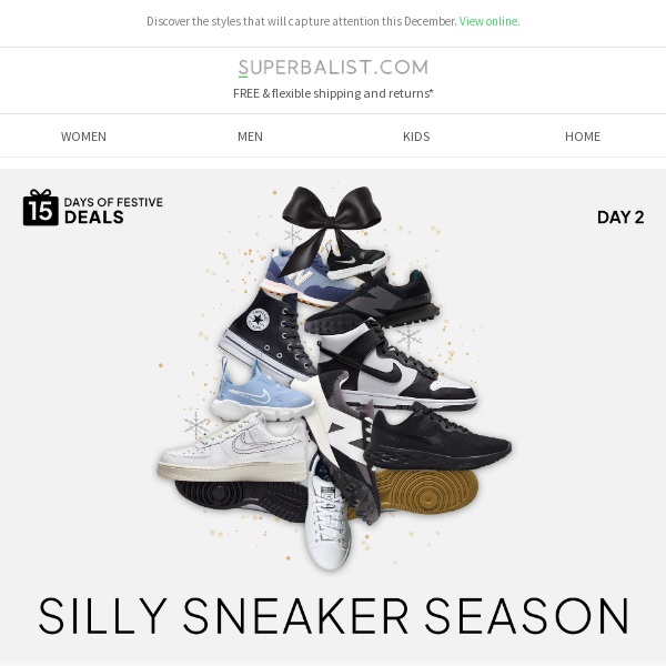 Must have SNEAKERS this festive season Superbalist