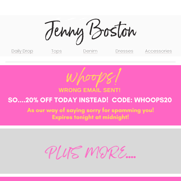 WRONG EMAIL - Here's a CODE!! 💗