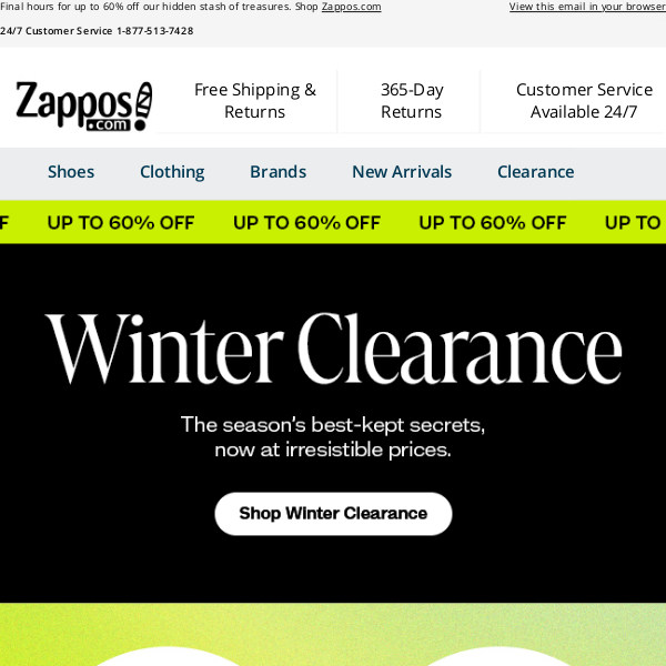 Last Chance—Winter Clearance is Ending!