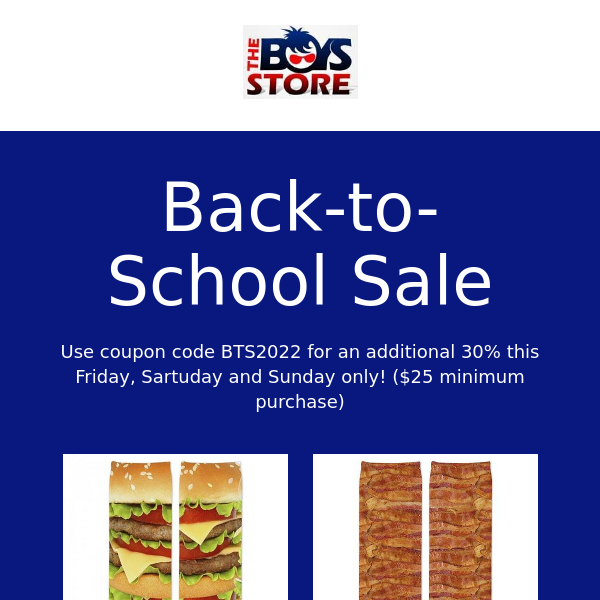 3-Day Back-to-School Sale