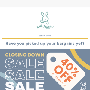 Shopped our CLOSING DOWN SALE yet? 🤑