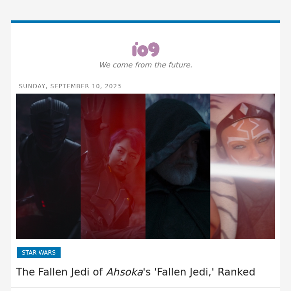 The Fallen Jedi of Ahsoka's 'Fallen Jedi,' Ranked