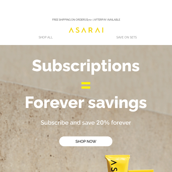 Subscriptions = Savings Forever