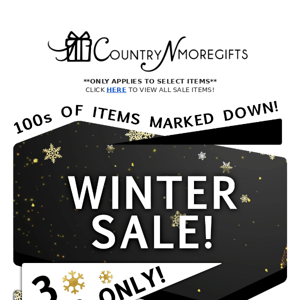 Winter Sale, Ends Today!
