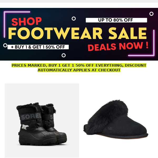 Footwear SALE is LIVE!