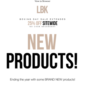 🚨 NEW PRODUCTS 🚨