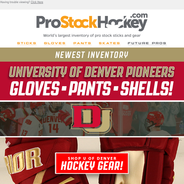 Hot! 🔥 U of Denver Hockey Gear! Go Pioneers!