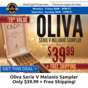 🌠Oliva Serie V Melanio Sampler Only $39.99 + Free Shipping 🌠