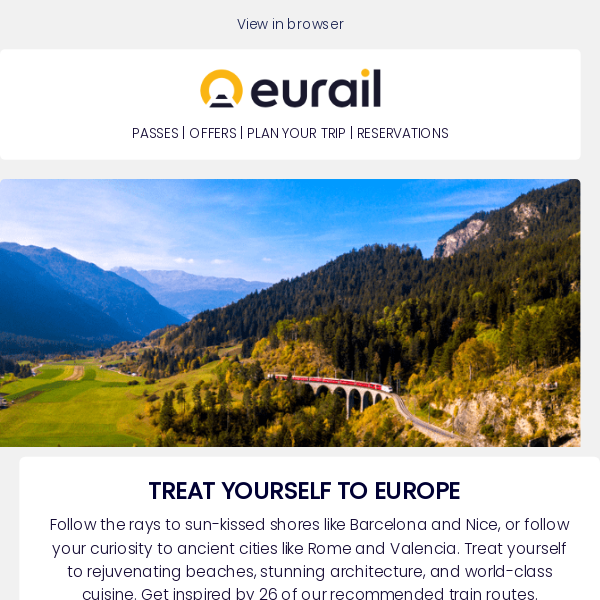 Follow your curiosity with Eurail 🚂