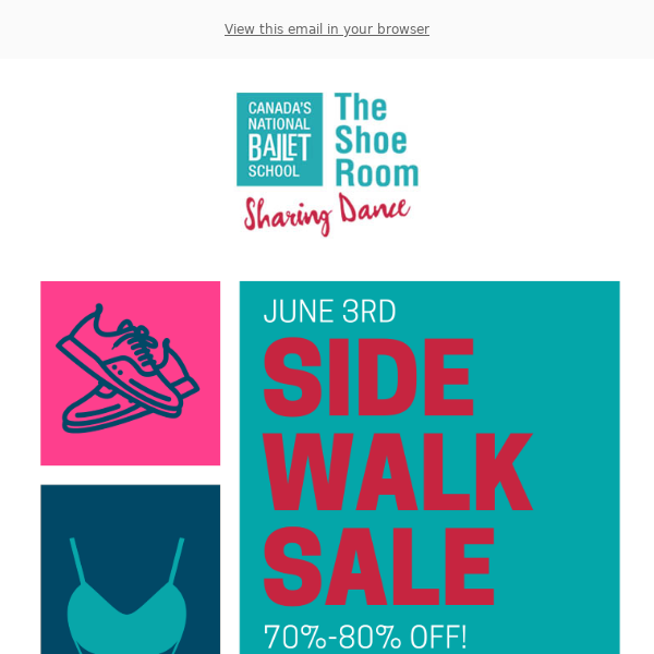 One day only, 70-80% off sidewalk sale on June 3, 2023!