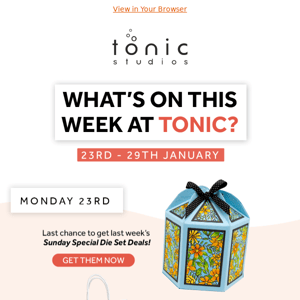 🤍 Tonic Studios USA, what's on this week? 🤍