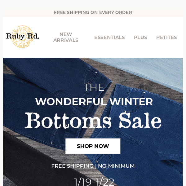 Warm up with our Wonderful Winter Bottoms Sale 👖